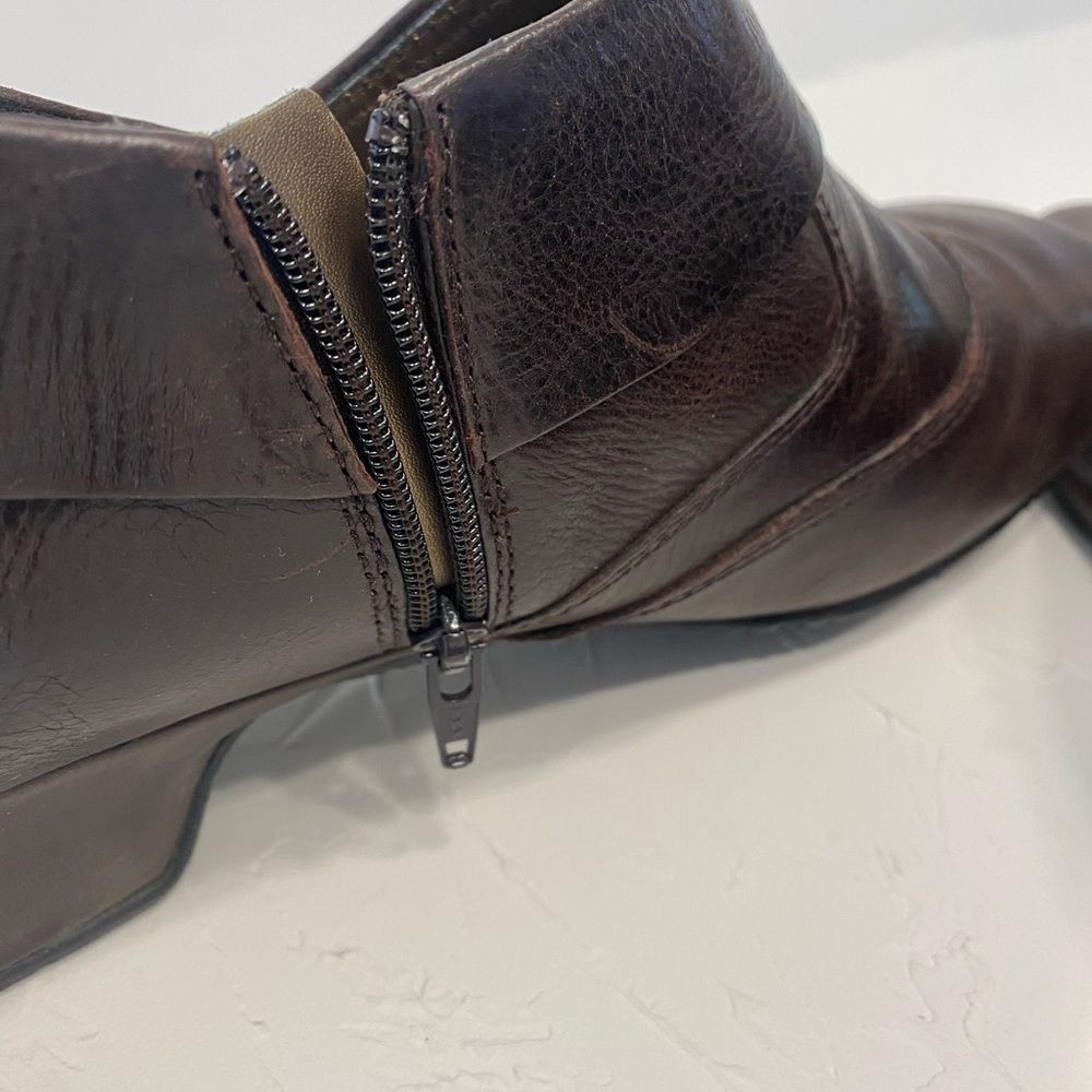Josef Seibel Brown Leather Ankle Booties - Picture 7 of 10